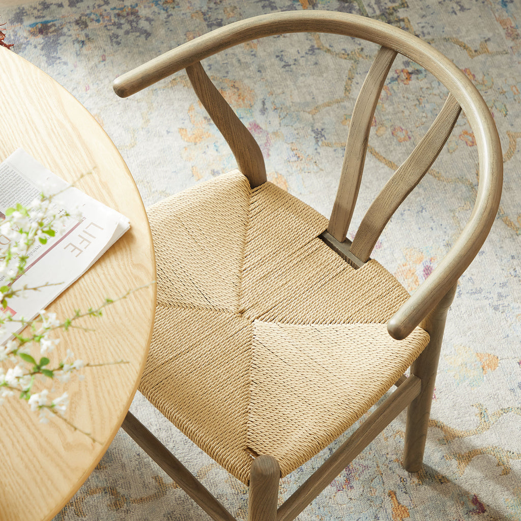 Amish 29" Wood Dining Chair - Gray