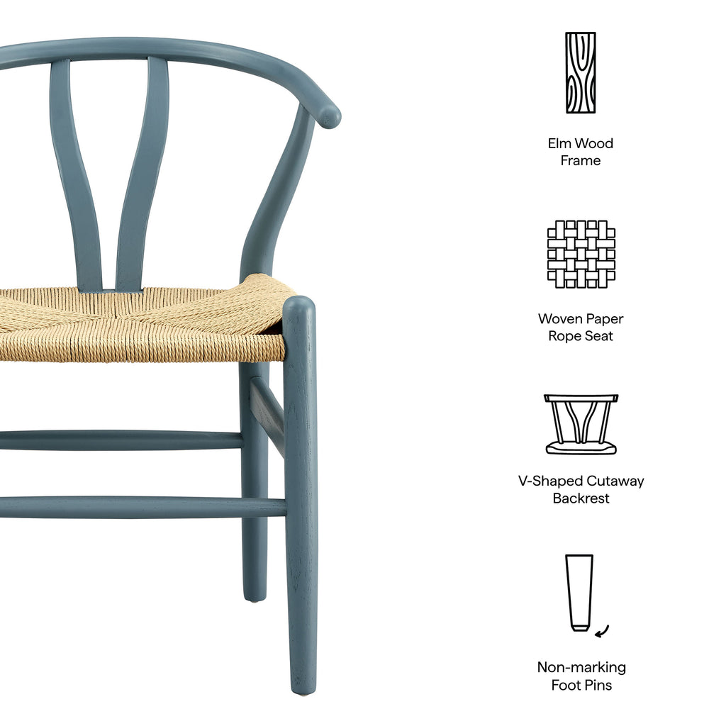 Amish 29" Wood Dining Chair - Harbor Blue