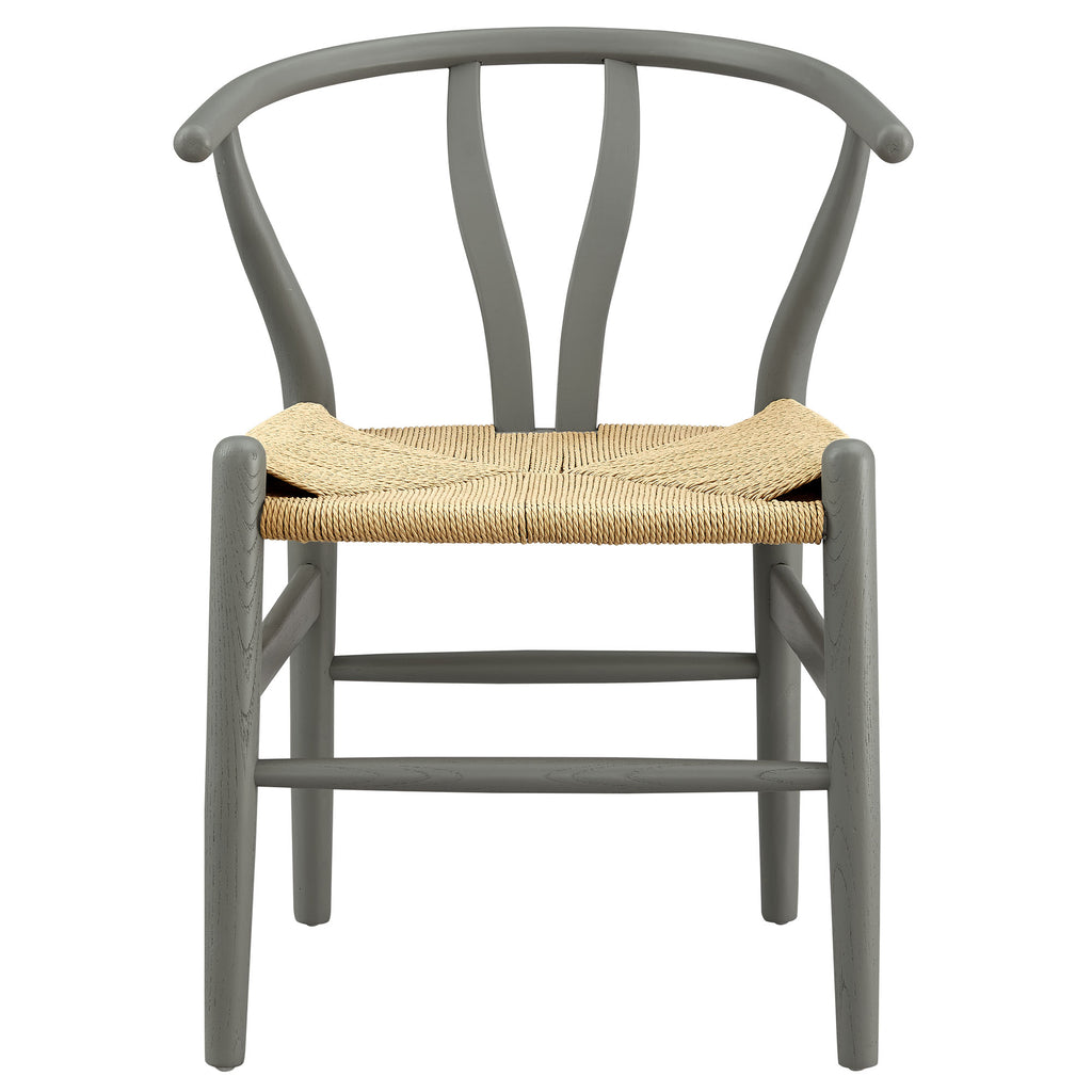 Amish 29" Wood Dining Chair - Light Gray
