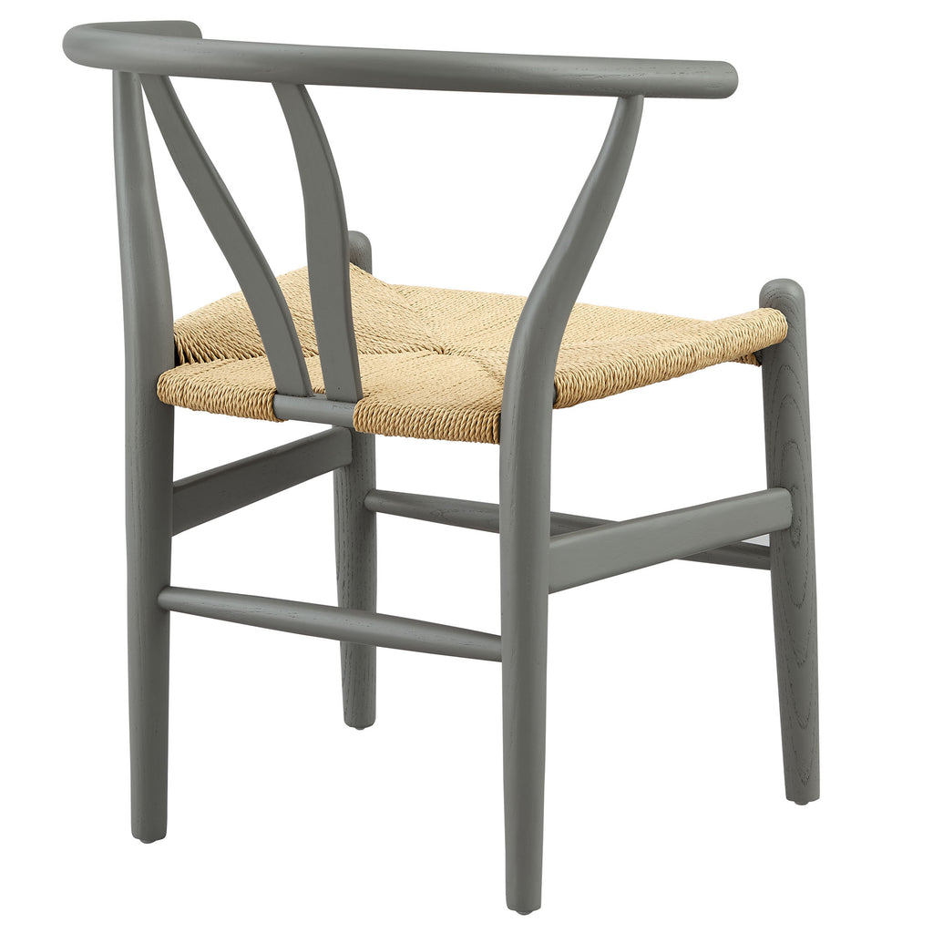 Amish 29" Wood Dining Chair - Light Gray