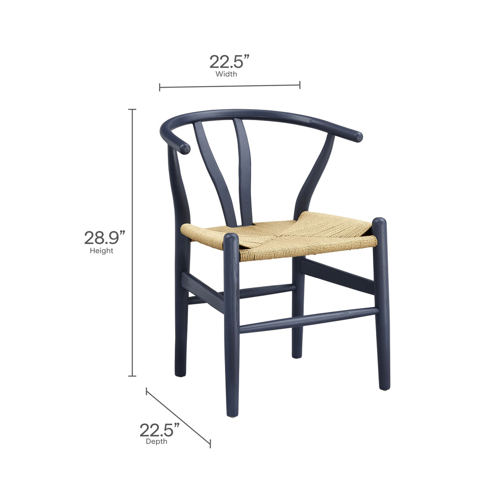 Amish 29" Wood Dining Chair - Midnight