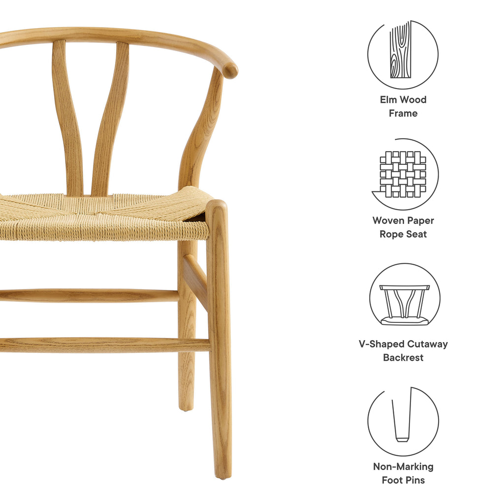 Amish 29" Wood Dining Chair - Natural