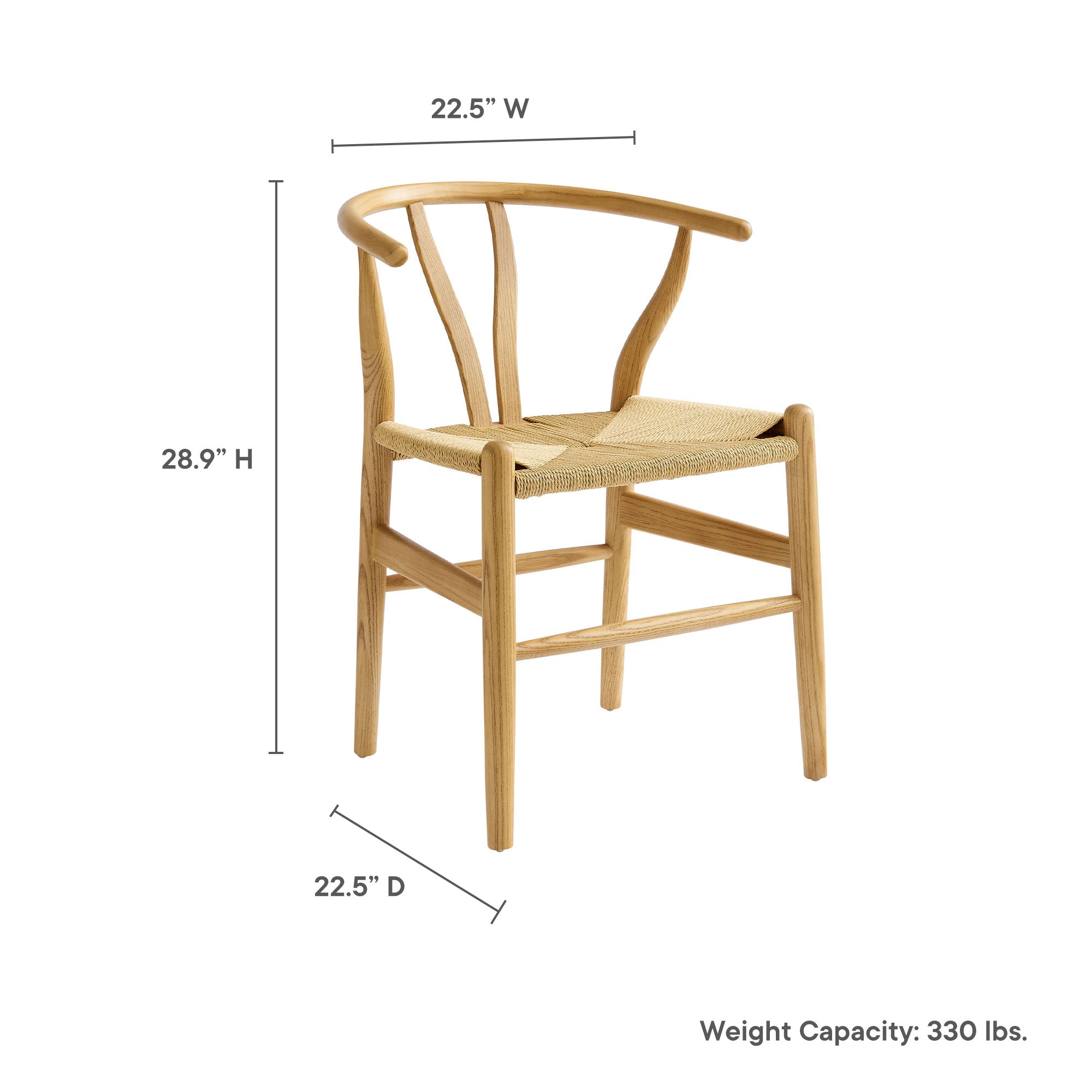 Amish 29" Wood Dining Chair - Natural