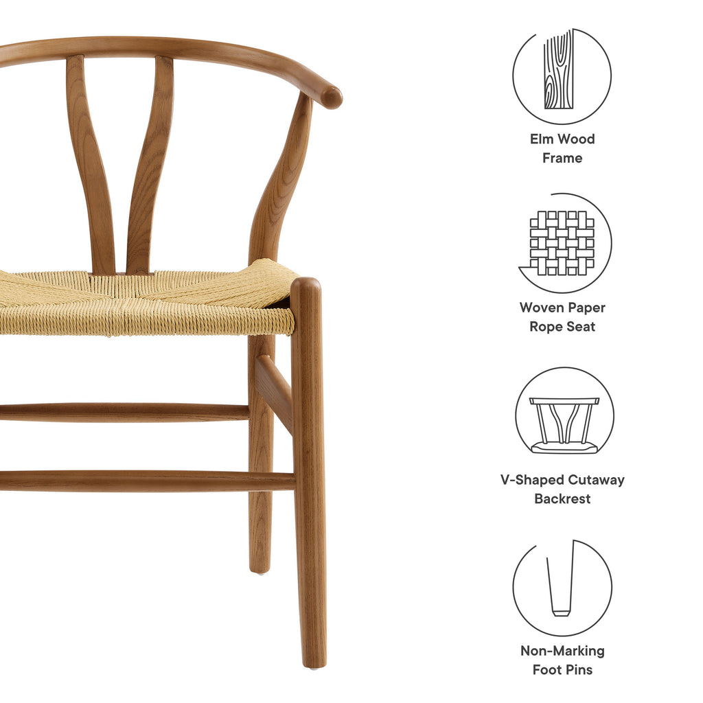 Amish 29" Wood Dining Chair - Walnut