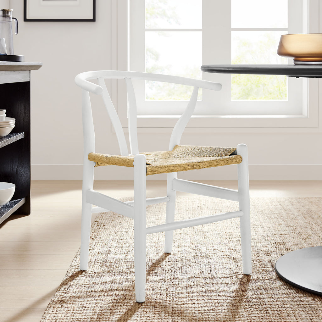 Amish 29" Wood Dining Chair - White