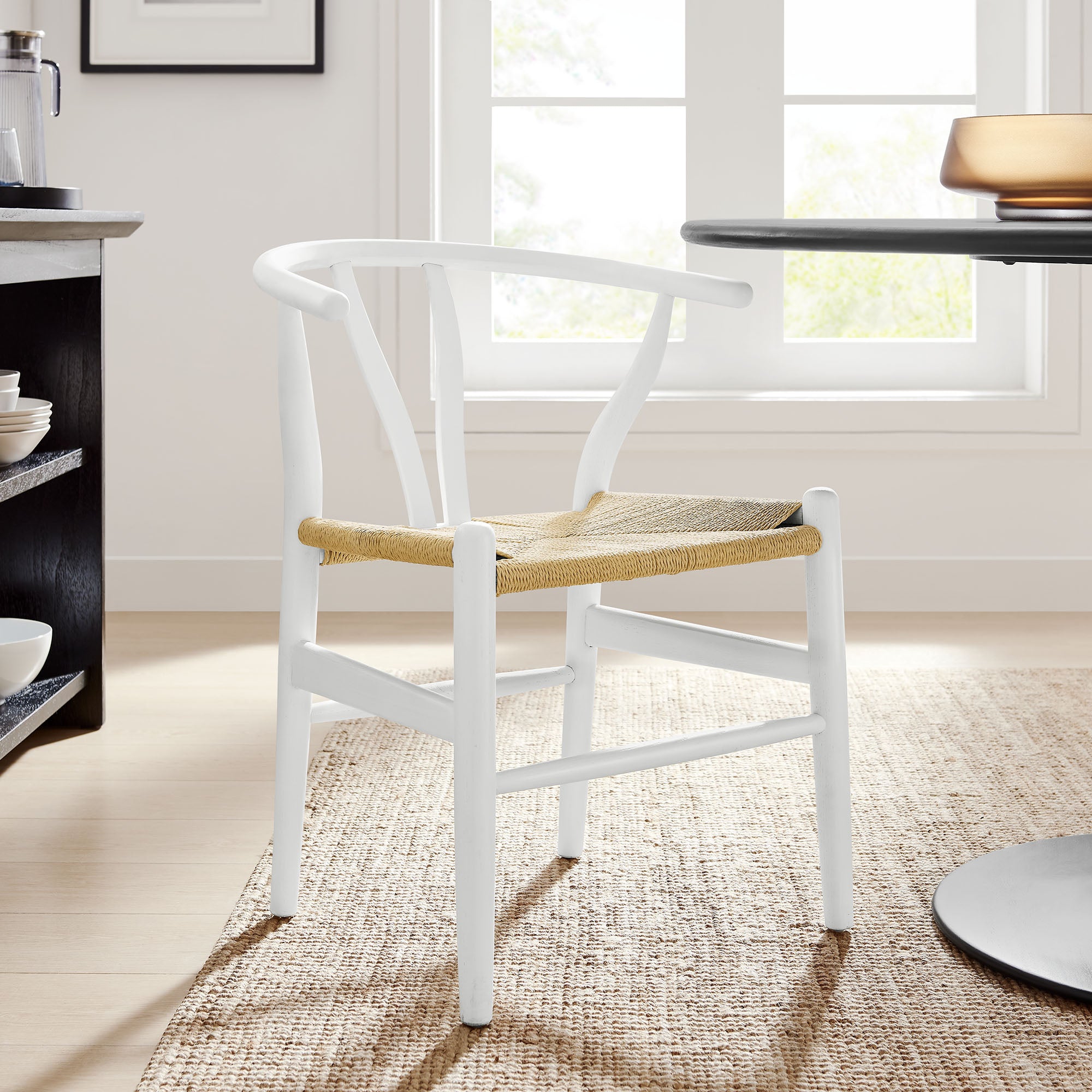 Amish 29" Wood Dining Chair - White