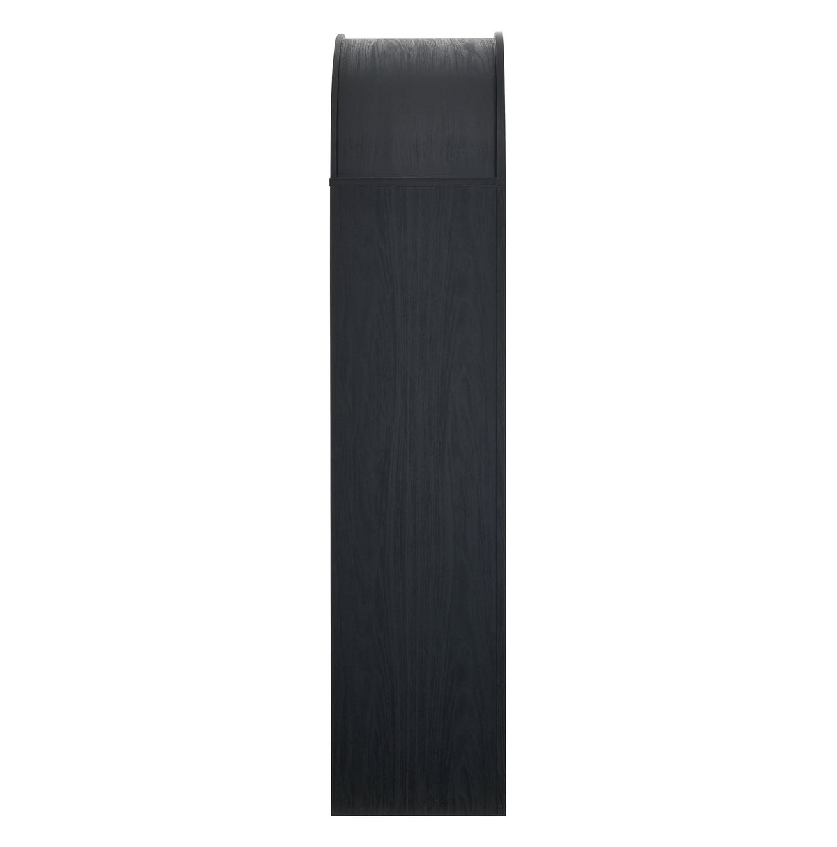 Evie Arched Wide Bookcase Display Cabinet - Black