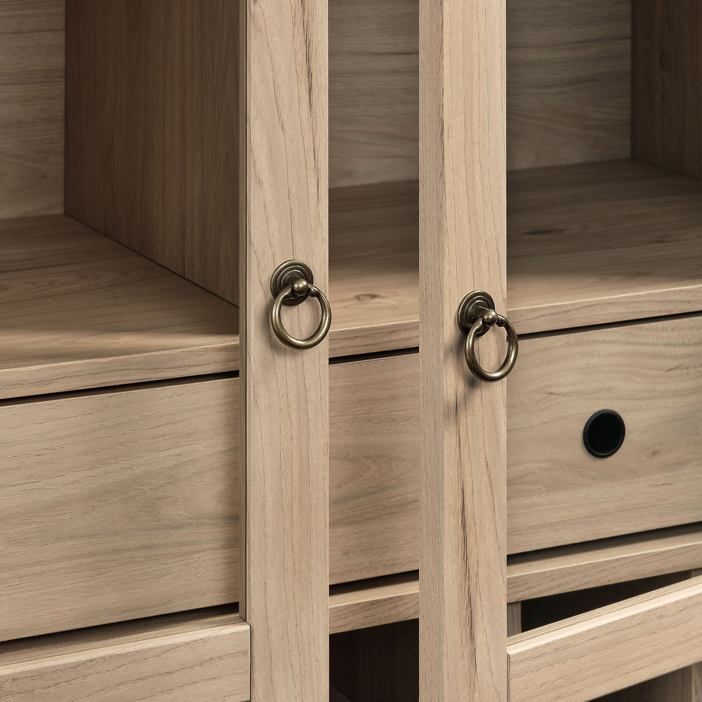 Nolan Arched Bar Cabinet - Light Oak