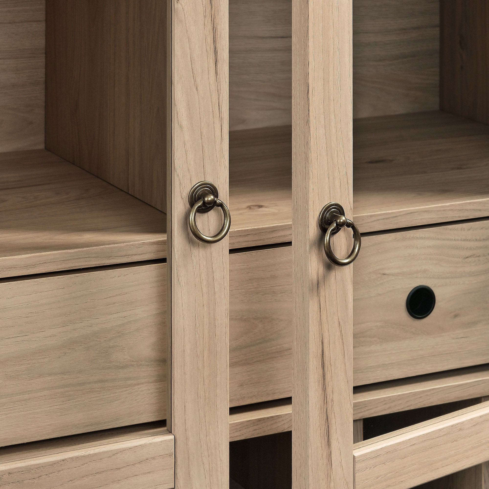 Nolan Arched Bar Cabinet - Light Oak