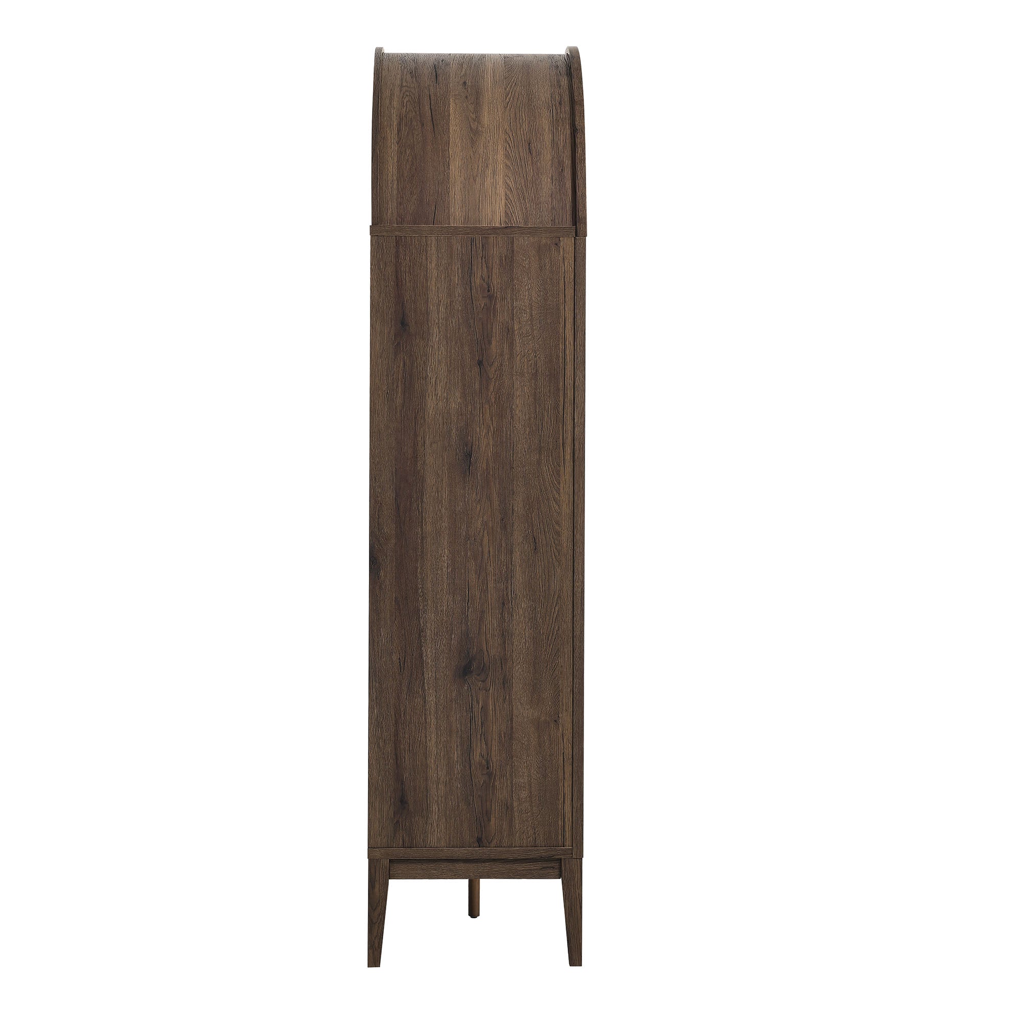 Nolan Arched Bar Cabinet - Walnut Light Oak