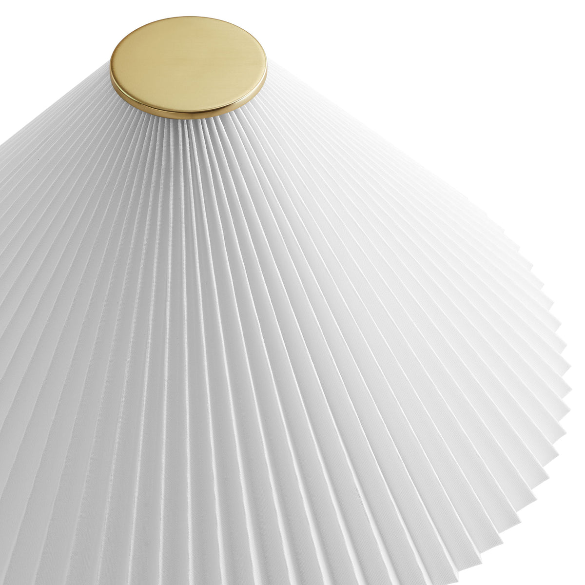 Jessica Wooden Base Table Lamp With Pleated Fabric Shade - Walnut