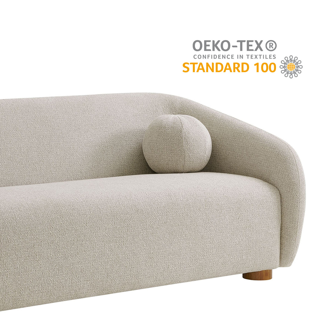 Holland 85" Chenille Fabric Sofa - Dove Gray