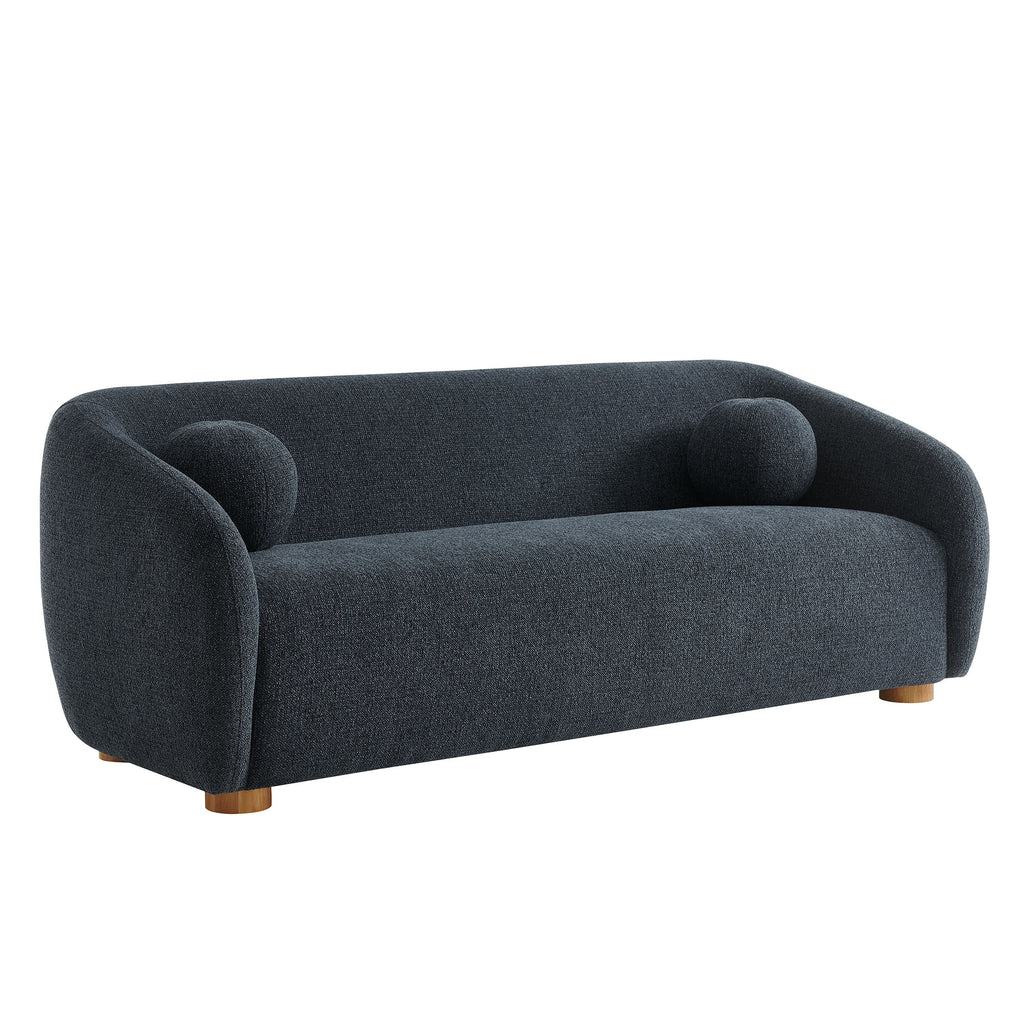 Holland 85" Chenille Fabric Sofa - Navy