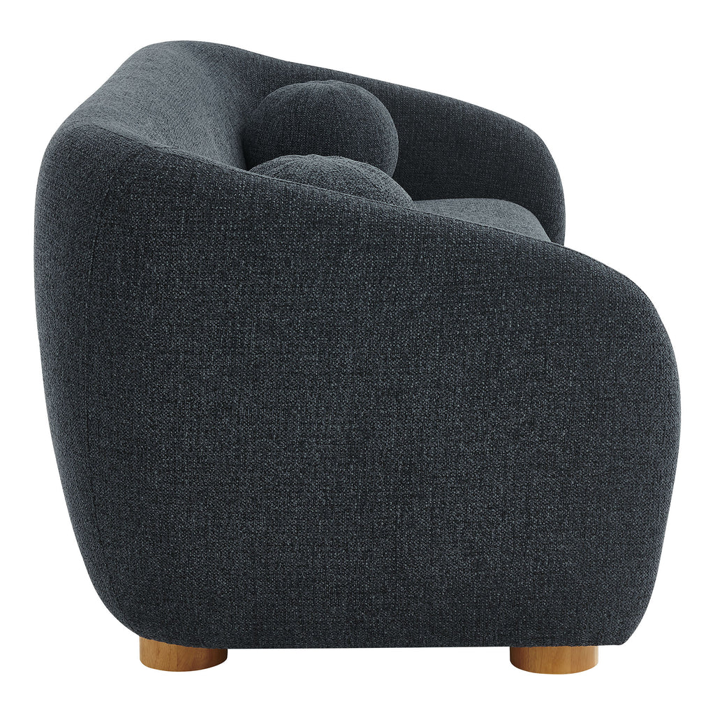 Holland 85" Chenille Fabric Sofa - Navy