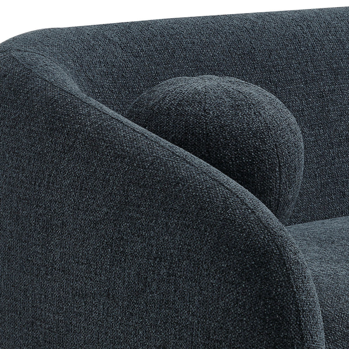 Holland 85" Chenille Fabric Sofa - Navy