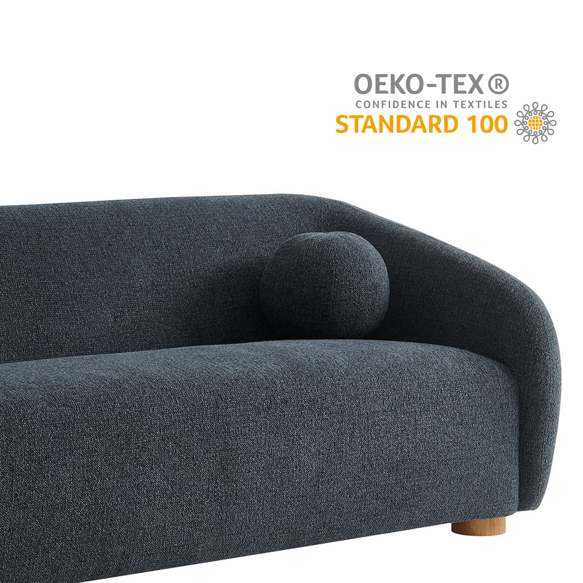 Holland 85" Chenille Fabric Sofa - Navy