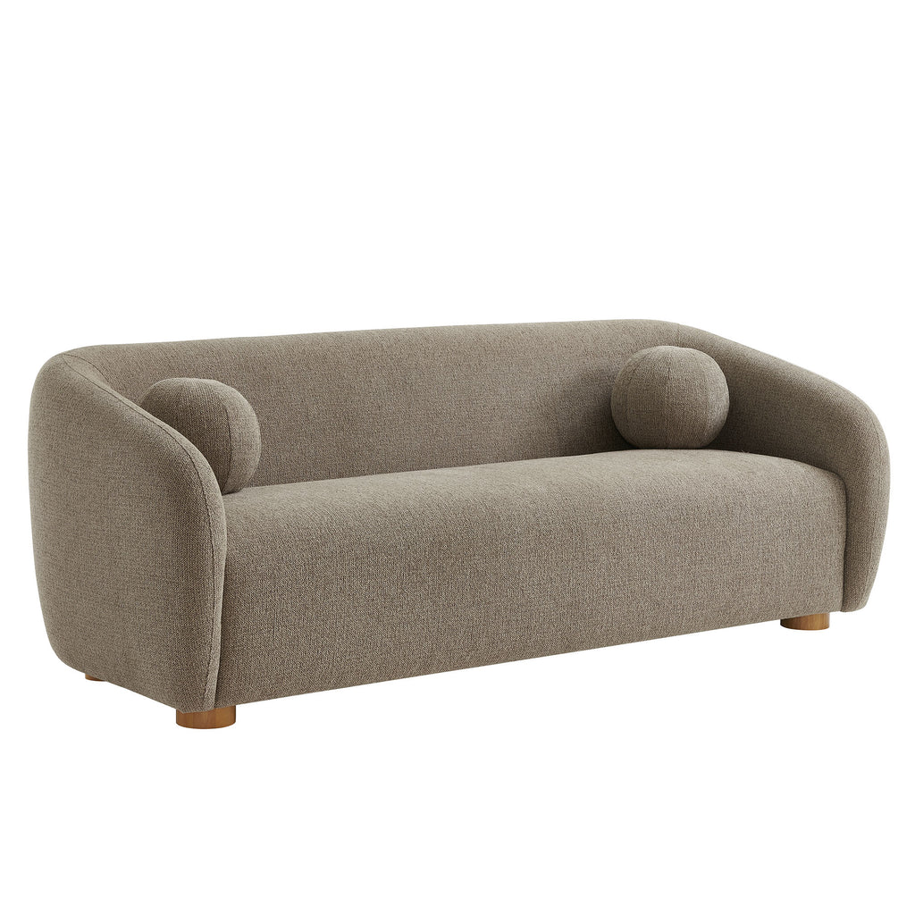 Holland 85" Chenille Fabric Sofa - Taupe