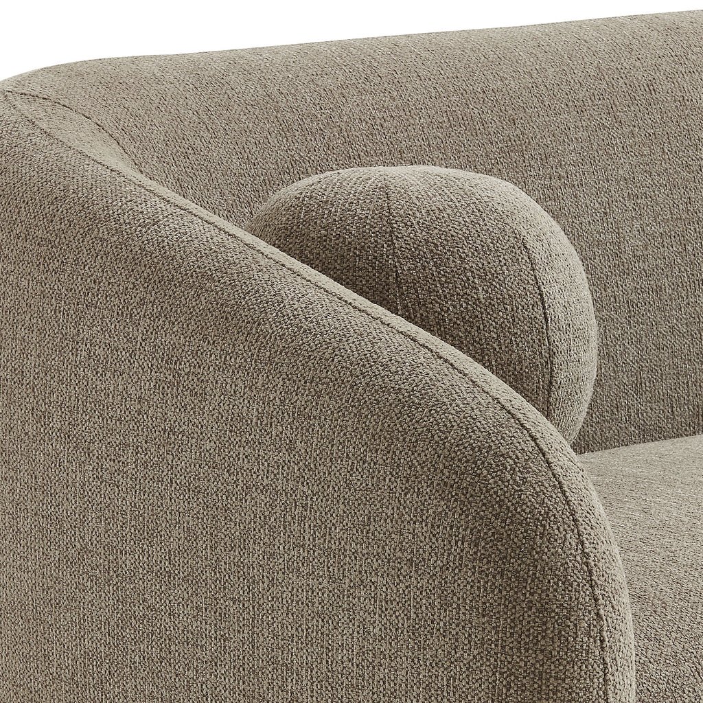 Holland 85" Chenille Fabric Sofa - Taupe