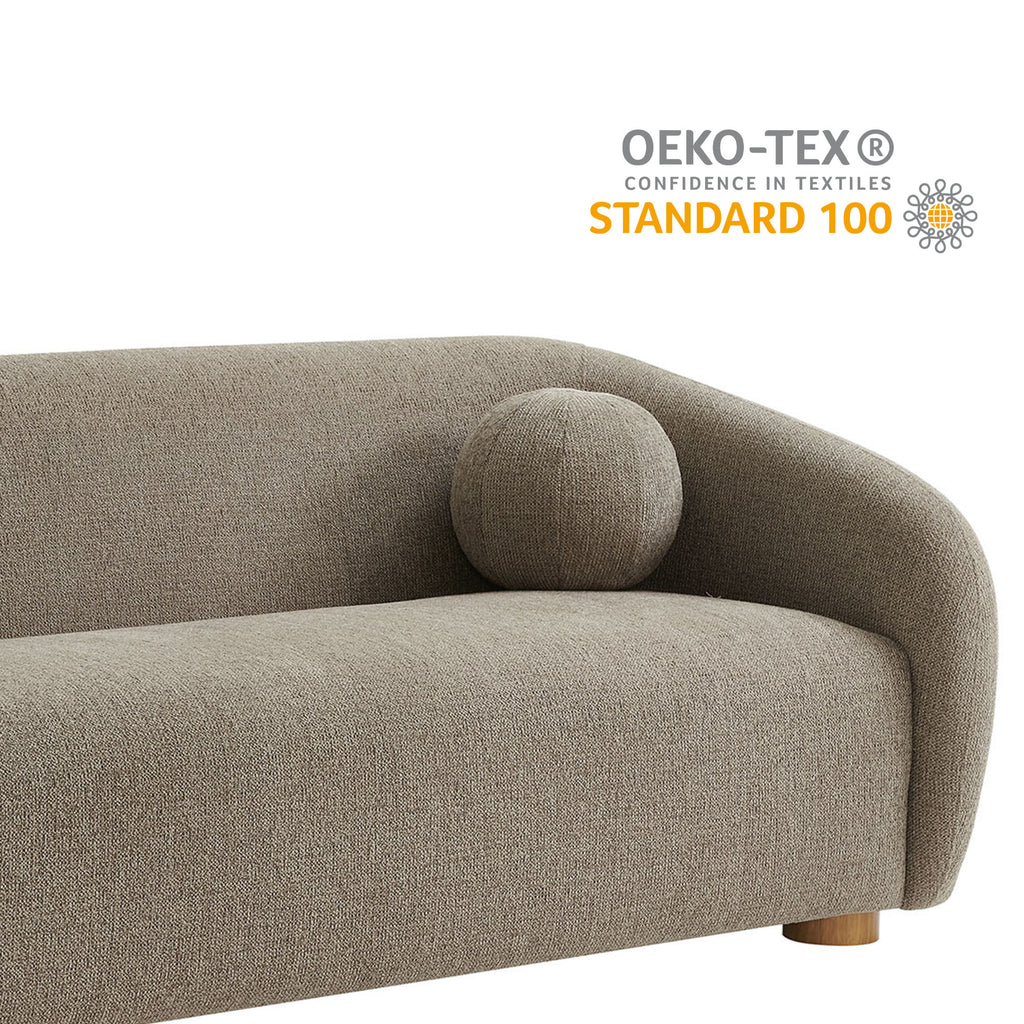 Holland 85" Chenille Fabric Sofa - Taupe