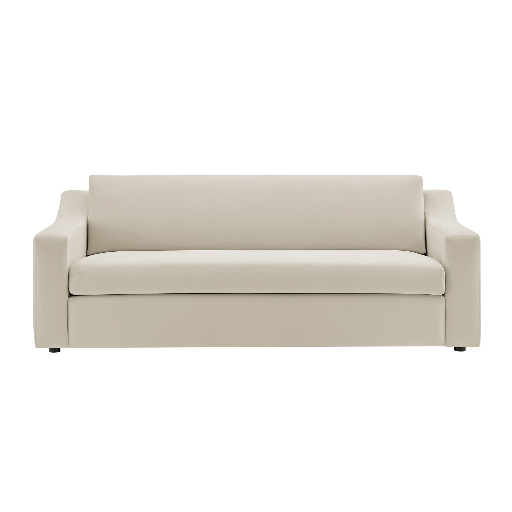 Liora Performance Velvet Sofa - Alabaster