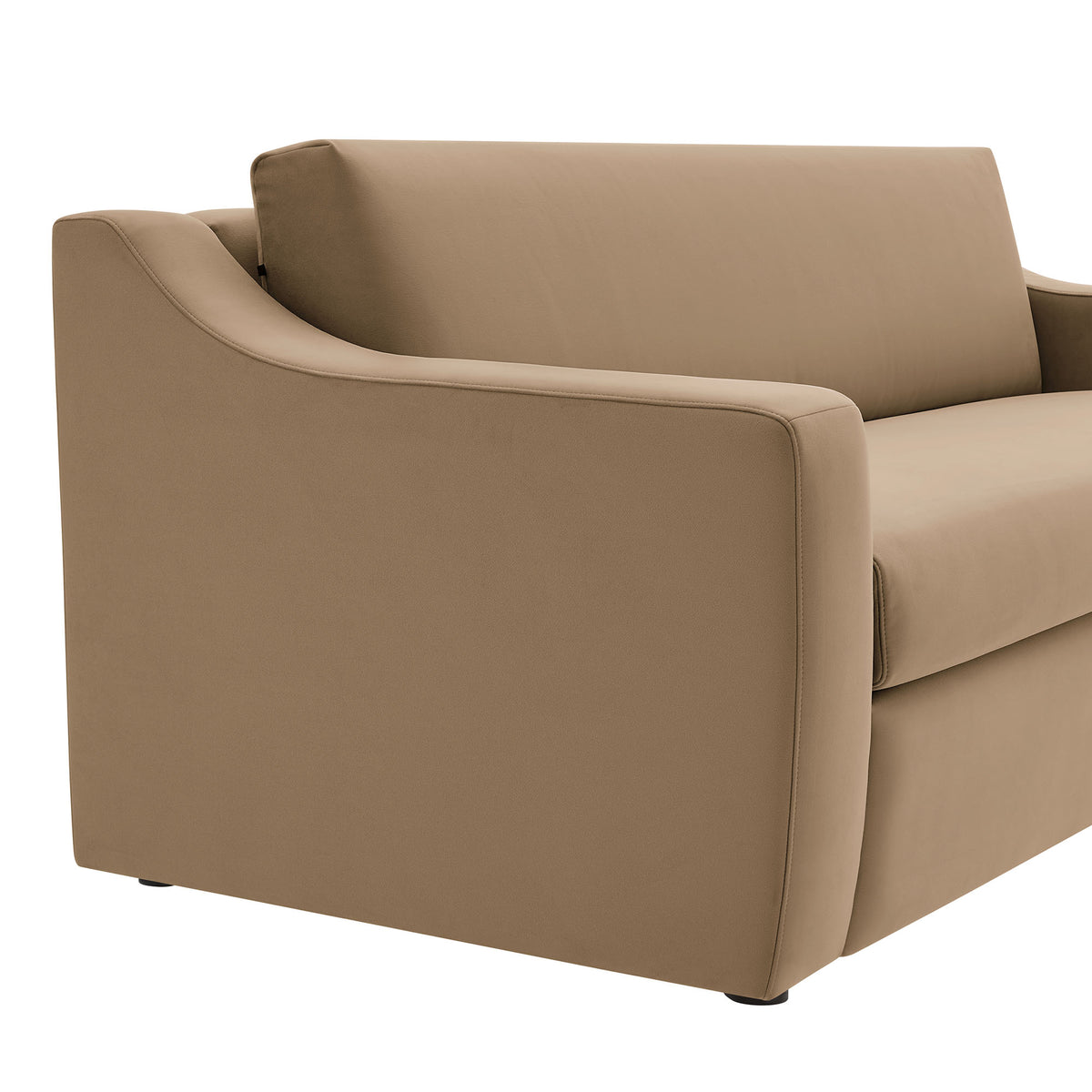 Liora Performance Velvet Sofa - Taupe