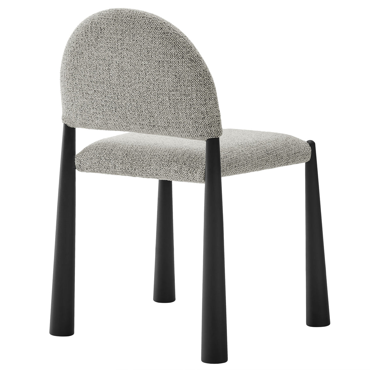 Hayley Upholstered Fabric Dining Side Chair - Black Camel