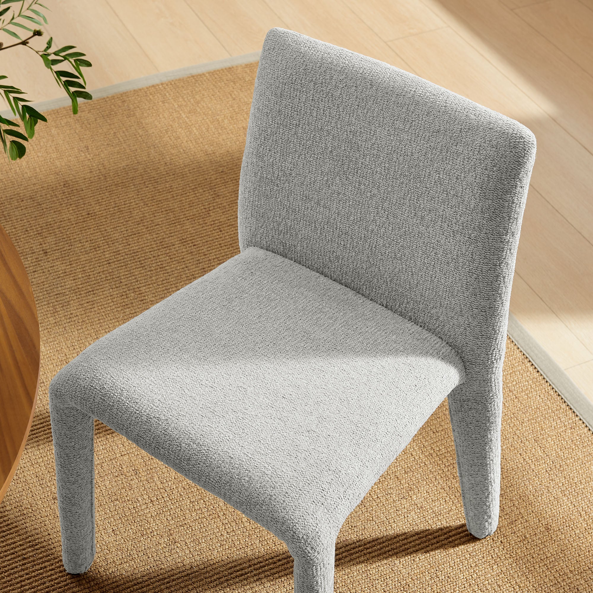 Rhodes Fabric Upholstered Dining Chair - Dove Gray