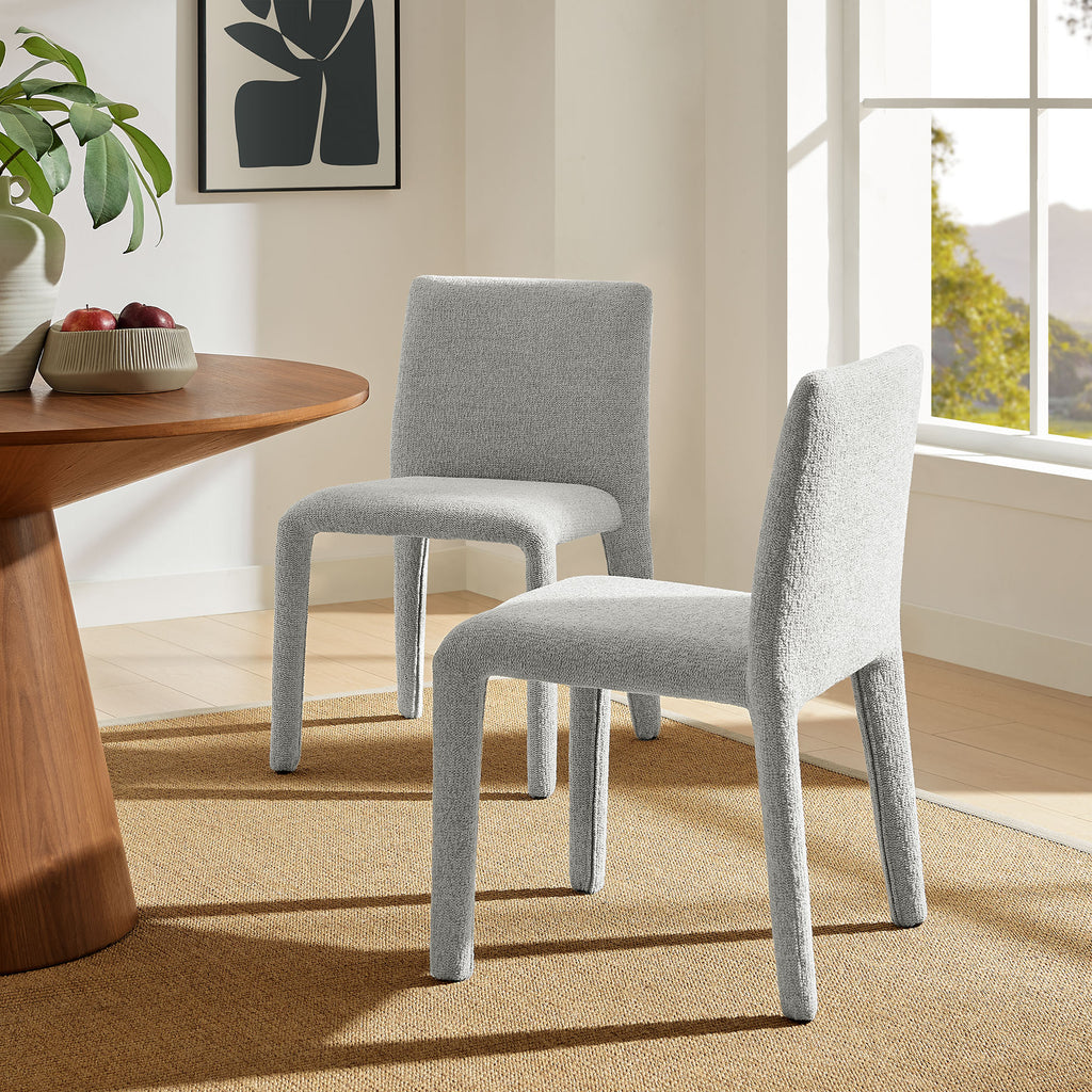 Rhodes Fabric Upholstered Dining Chair - Dove Gray