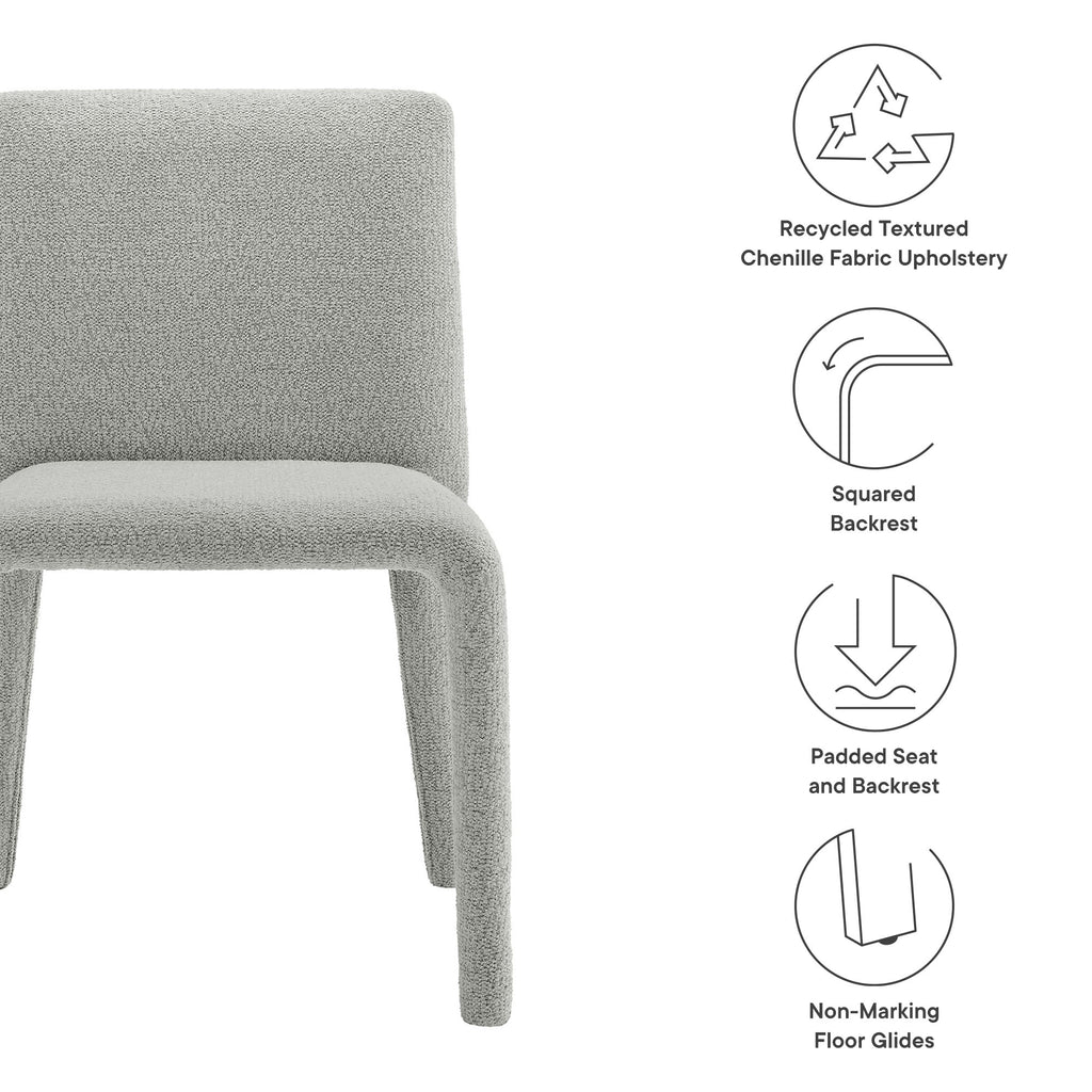 Rhodes Fabric Upholstered Dining Chair - Dove Gray
