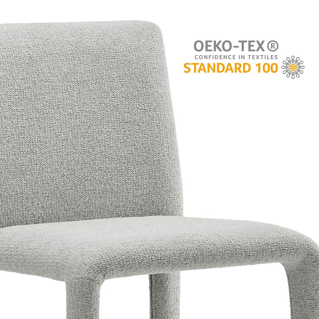 Rhodes Fabric Upholstered Dining Chair - Dove Gray