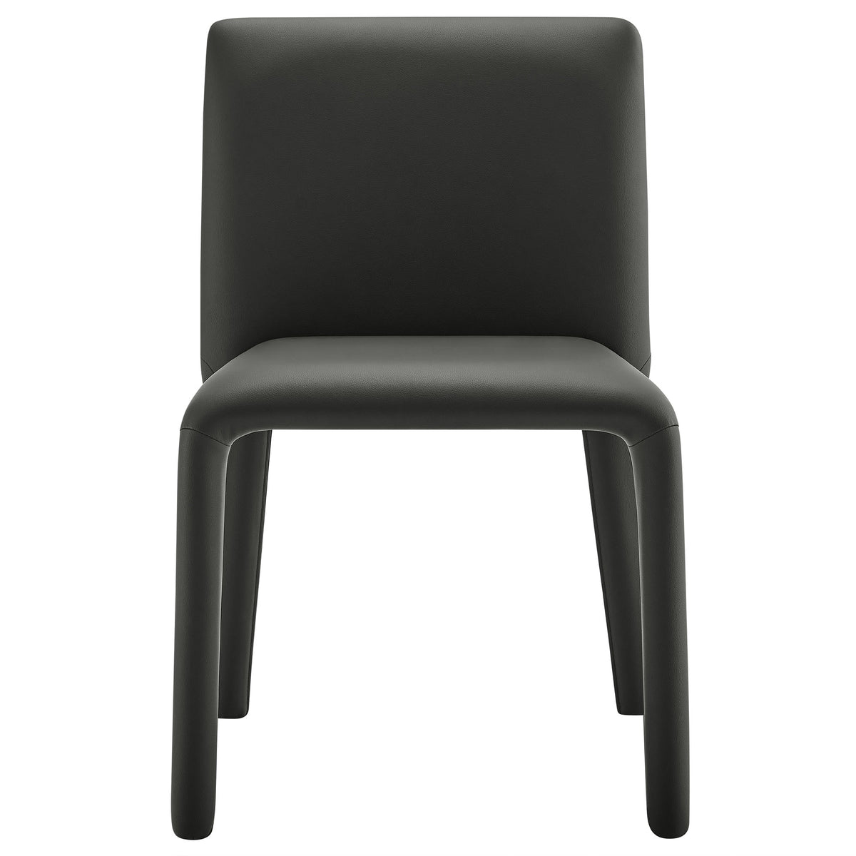 Rhodes Vegan Leather Upholstered Dining Chair - Black