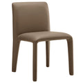 Rhodes Vegan Leather Upholstered Dining Chair - Mushroom Brown