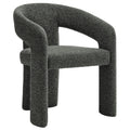 Oslo Barrel Fabric Upholstered Dining Accent Chair - Anthracite