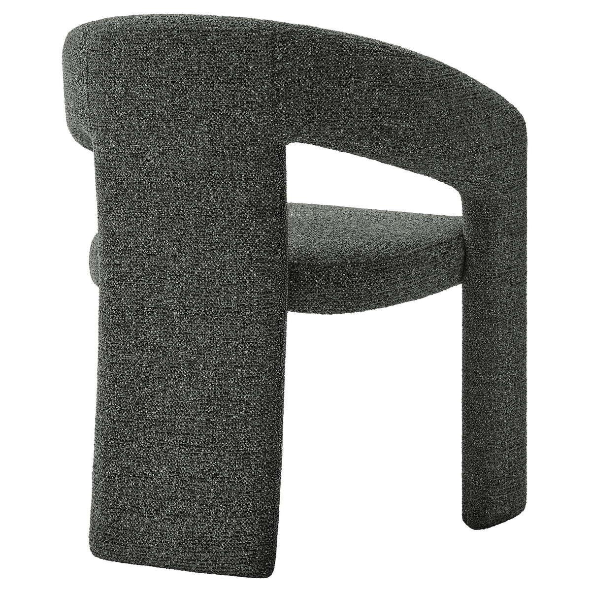 Oslo Barrel Fabric Upholstered Dining Accent Chair - Anthracite