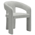 Oslo Barrel Fabric Upholstered Dining Accent Chair - Dove Gray