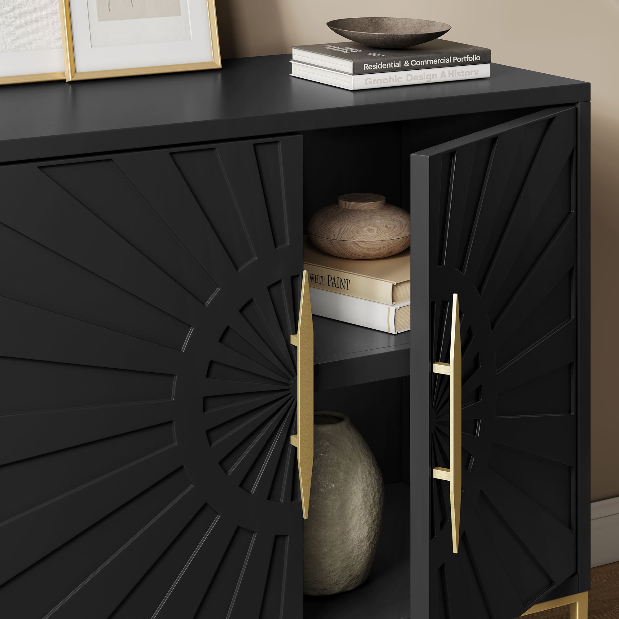 Awaken 35" Accent Cabinet - Black