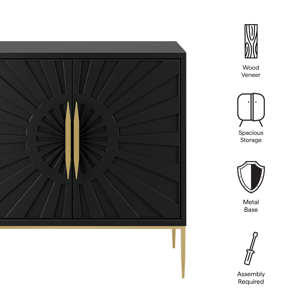 Awaken 35" Accent Cabinet - Black