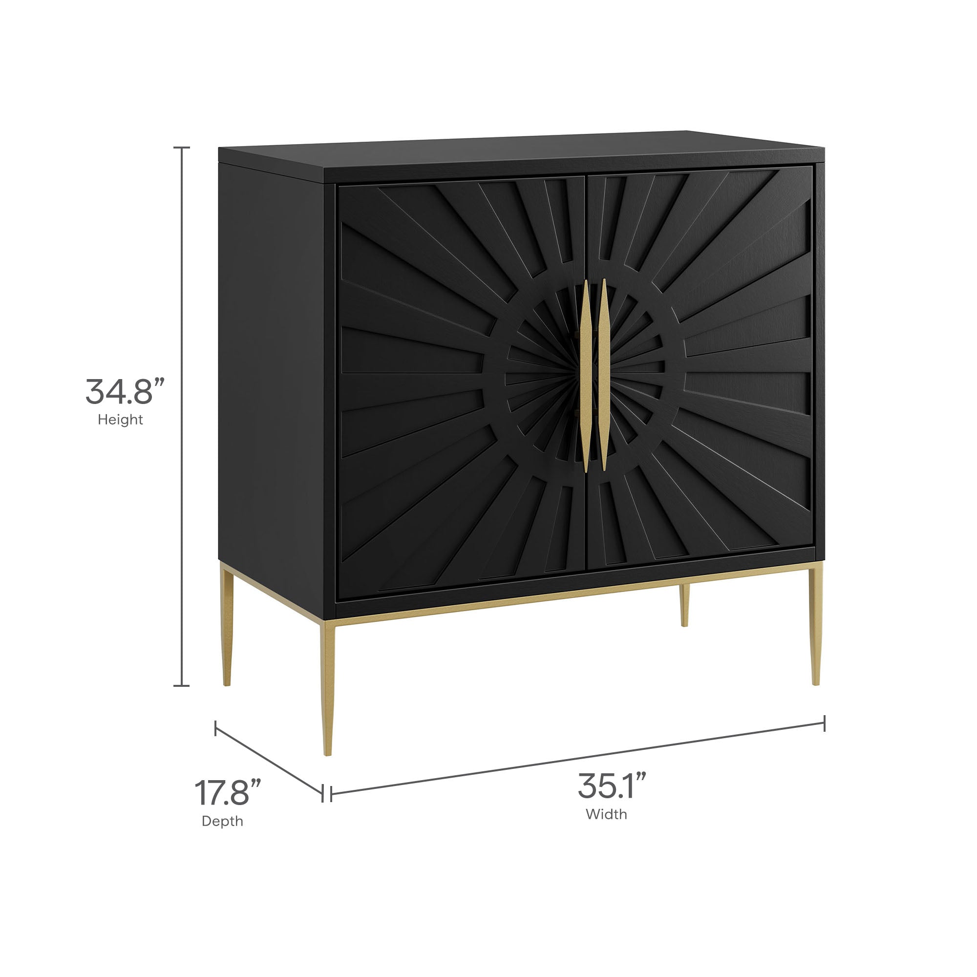 Awaken 35" Accent Cabinet - Black