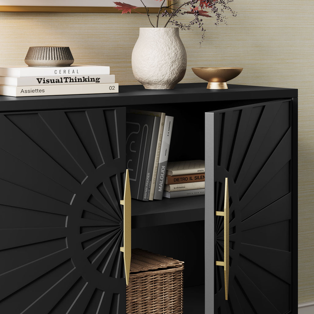 Awaken 47" Accent Cabinet - Black