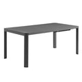 Tahoe Outdoor Patio Aluminum Extendable Dining Table - Gray