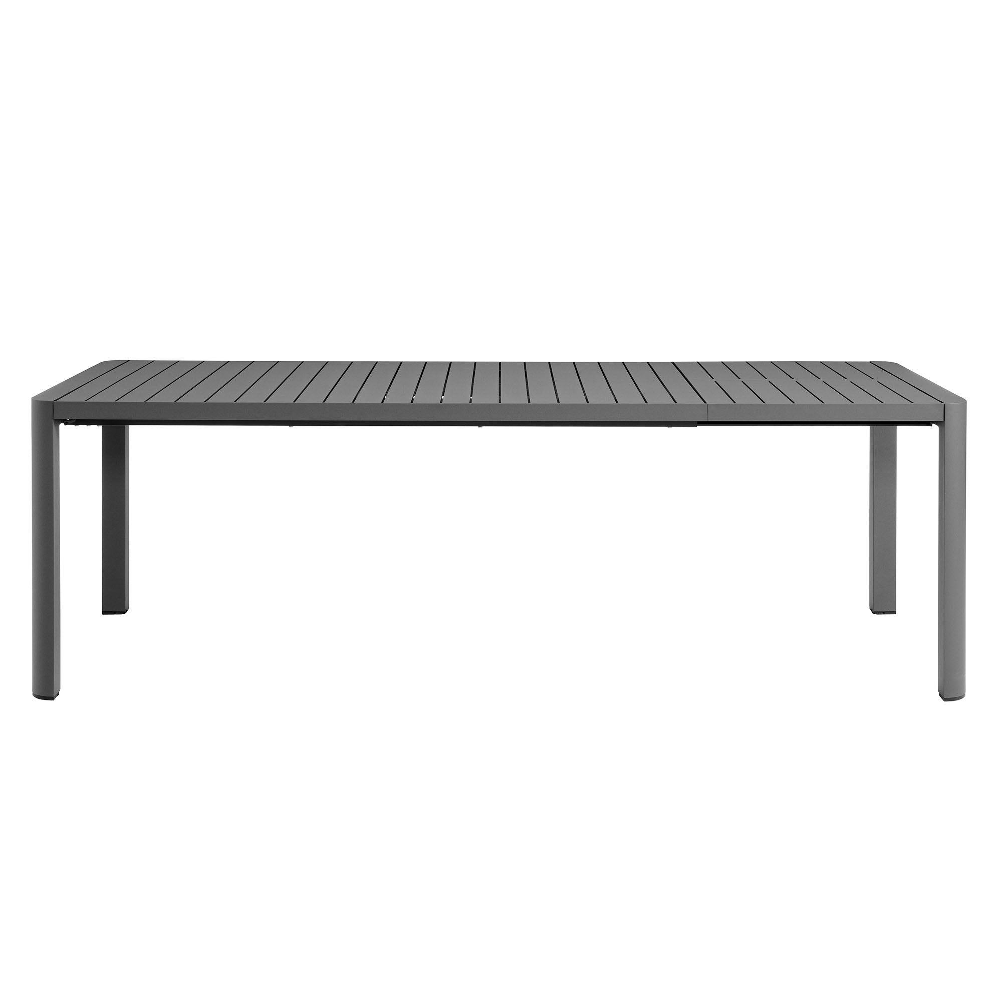Tahoe Outdoor Patio Aluminum Extendable Dining Table - Gray