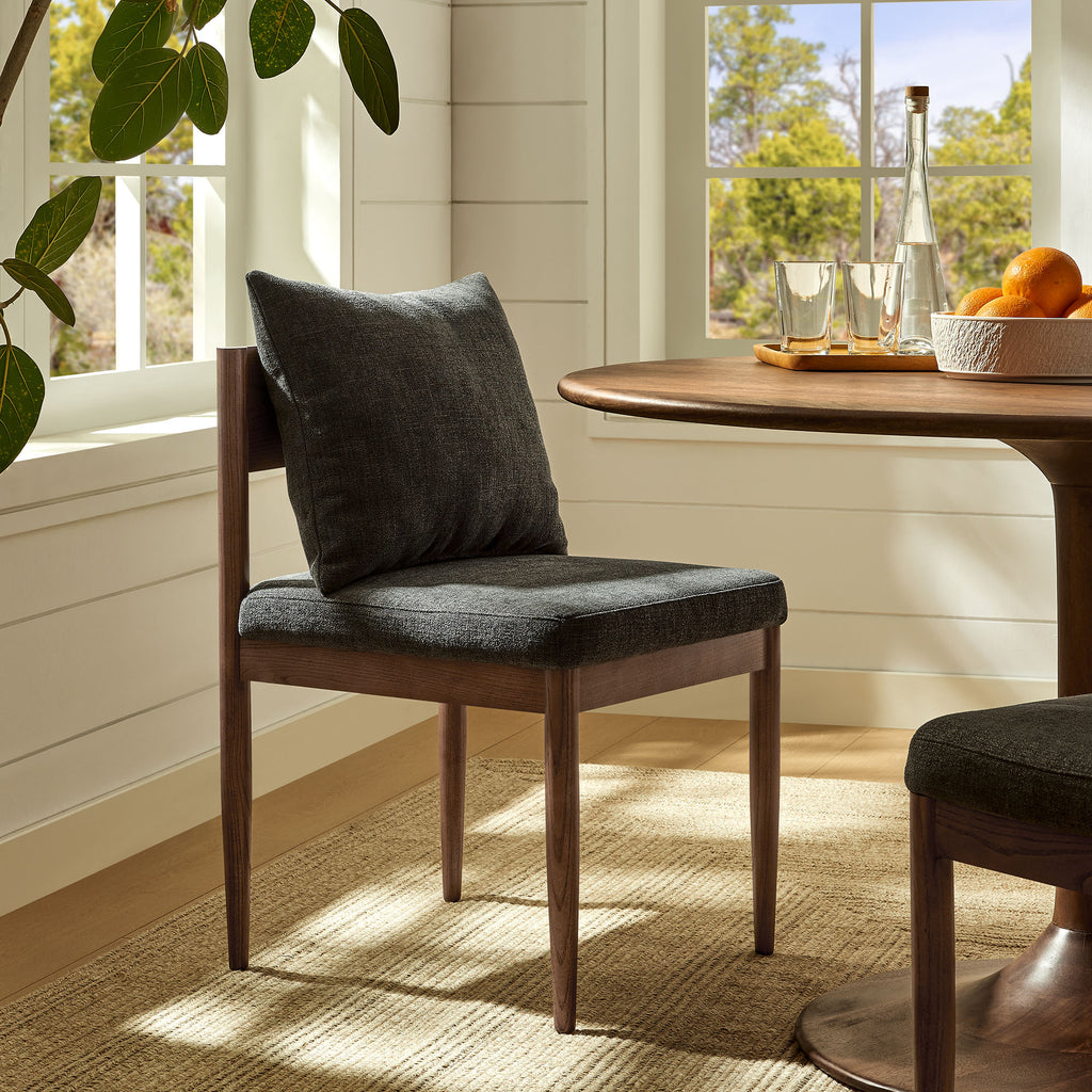 Remington Wood Dining Side Chair - Charcoal