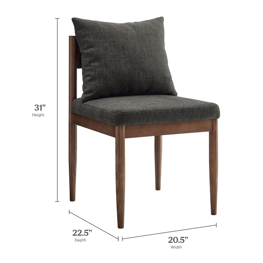 Remington Wood Dining Side Chair - Charcoal
