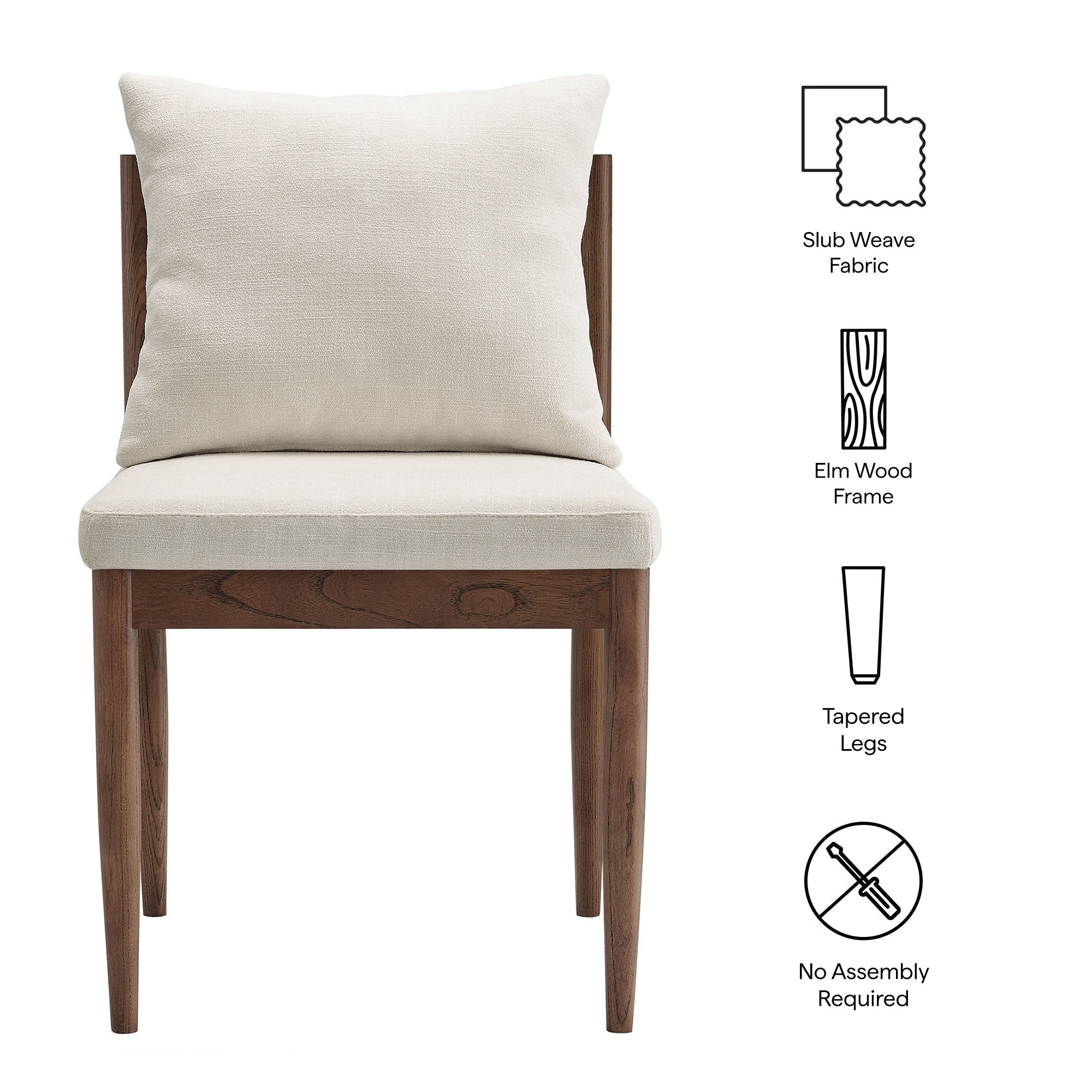 Remington Wood Dining Side Chair - Salt