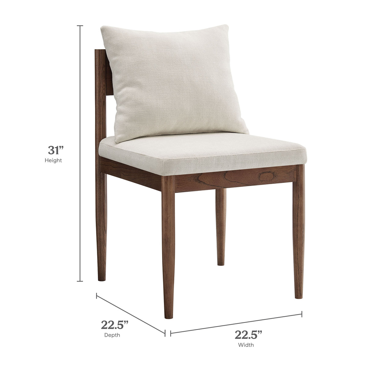 Remington Wood Dining Side Chair - Salt