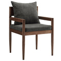 Remington Wood Dining Armchair - Charcoal