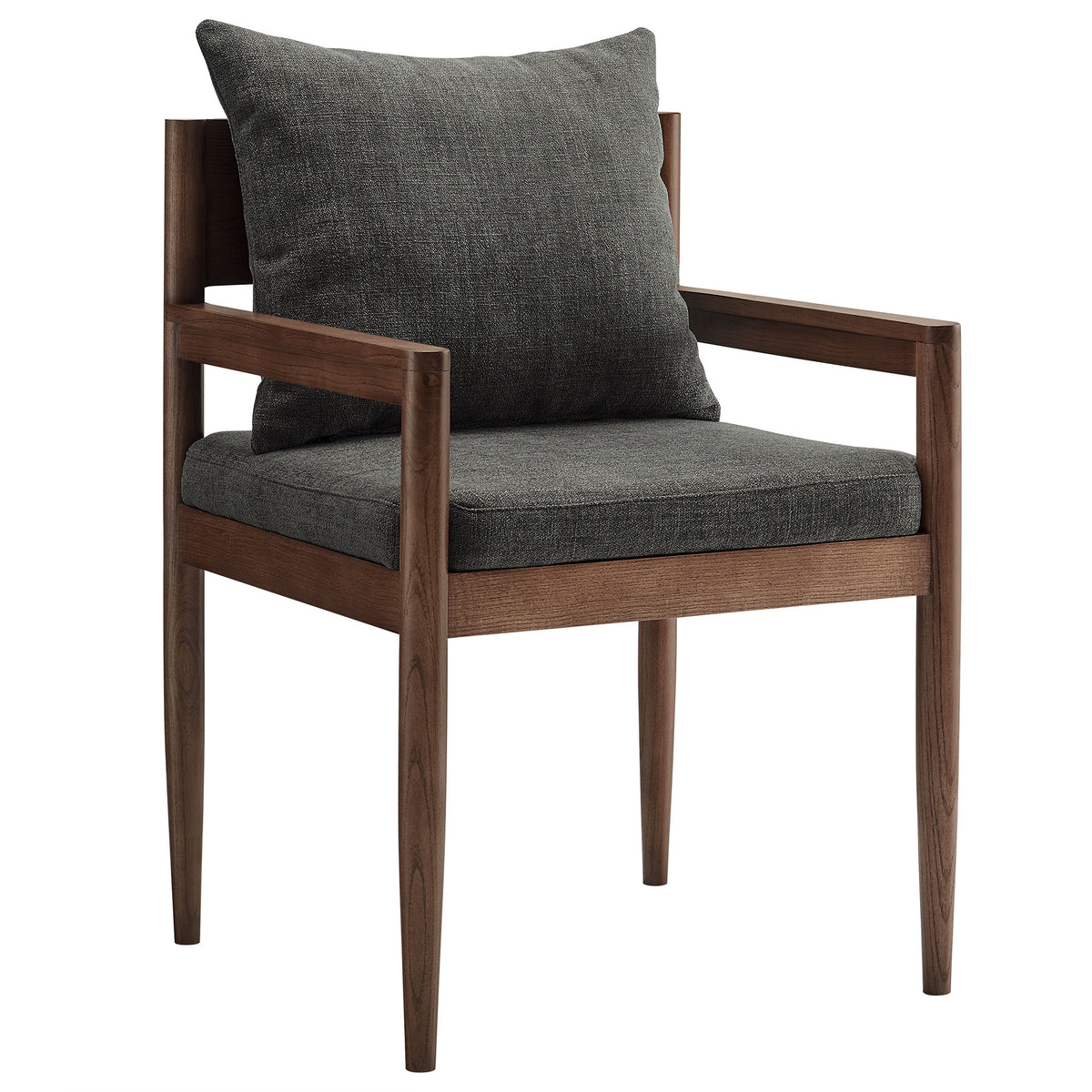 Remington Wood Dining Armchair - Charcoal