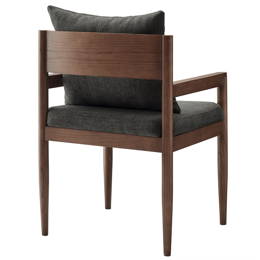 Remington Wood Dining Armchair - Charcoal