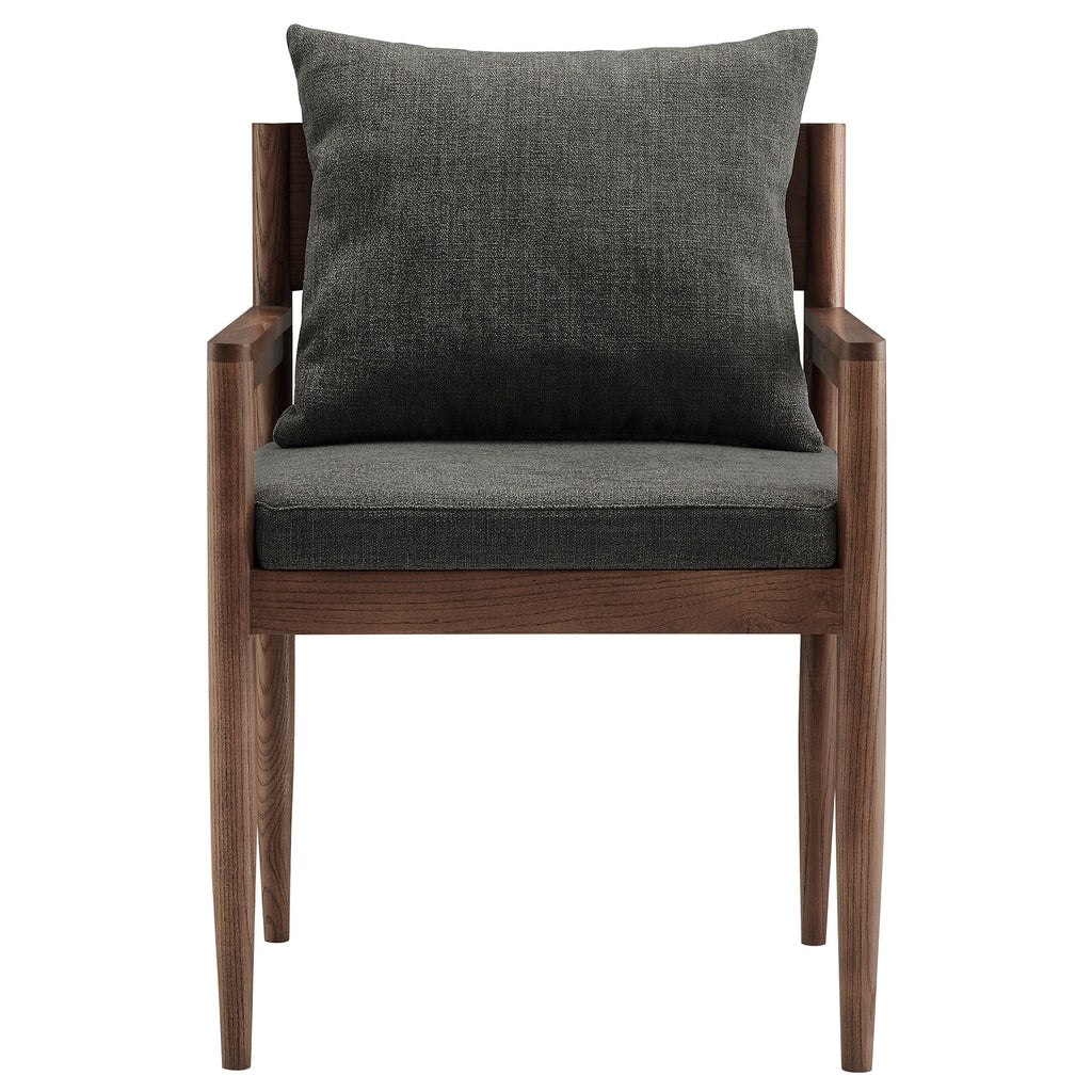 Remington Wood Dining Armchair - Charcoal