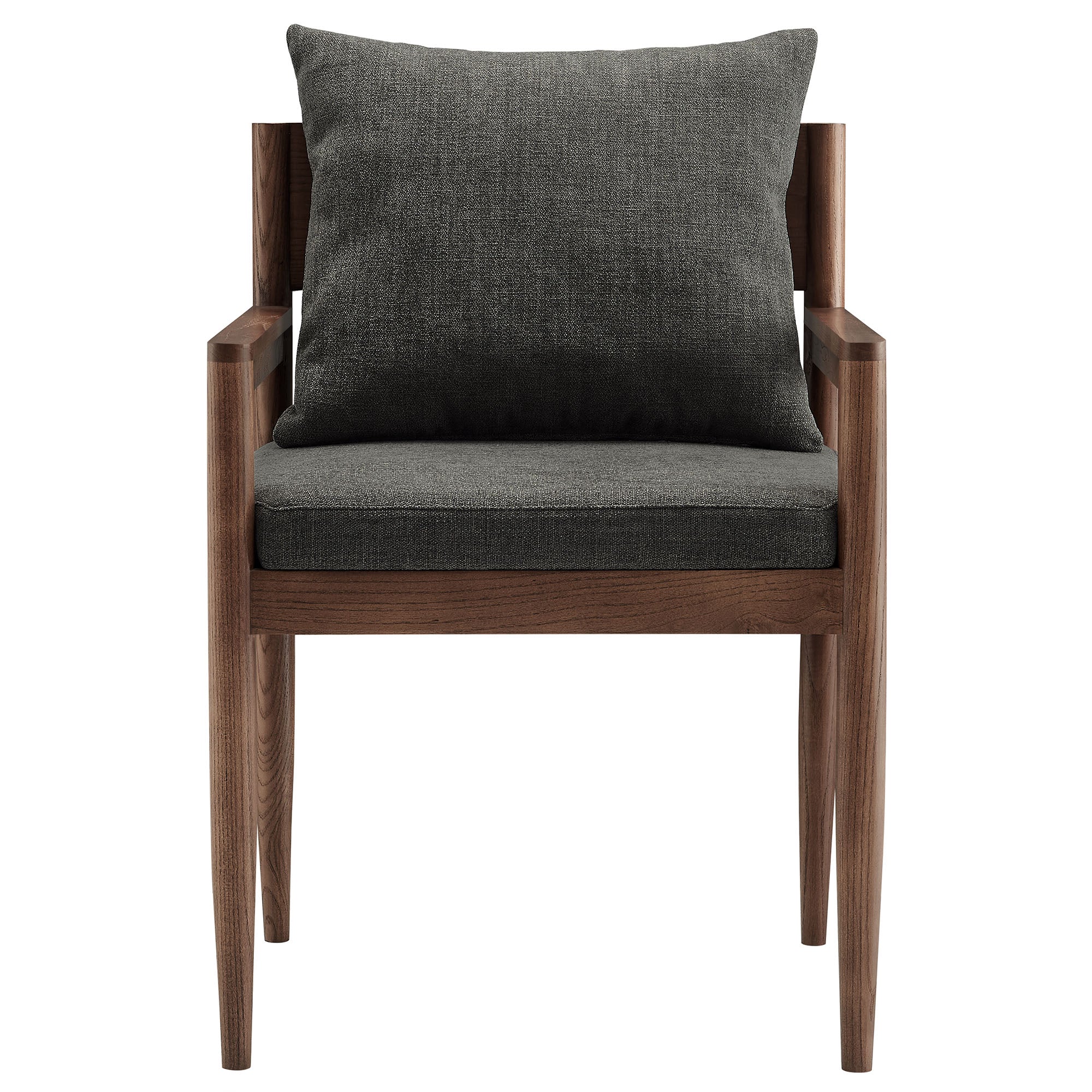 Remington Wood Dining Armchair - Charcoal
